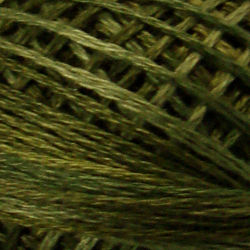 H202 Withered Green Hand Dyed Cotton 3 Strand Valdani Heirloom