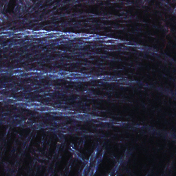 H207 Darkened Blue Hand Dyed Cotton 3 Strand Valdani Heirloom