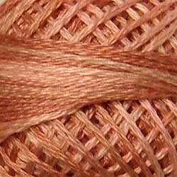 JP5 Nantucket Rose Hand Dyed Cotton 3 Strand Valdani Muddy Monet