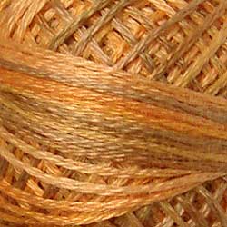 JP7 Faded Marigold Hand Dyed Cotton 3 Strand Valdani Muddy Monet