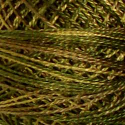 P2 Olive Green Hand Dyed Cotton 12wt Valdani Vintage