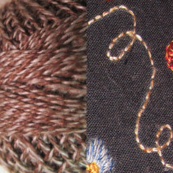PT4 Brown Beige Twisted Tweed Hand Dyed Cotton 12wt Valdani