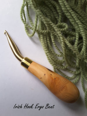 Irish Rug Hook ERGO BENT Shank 6mm/8mm Sizes