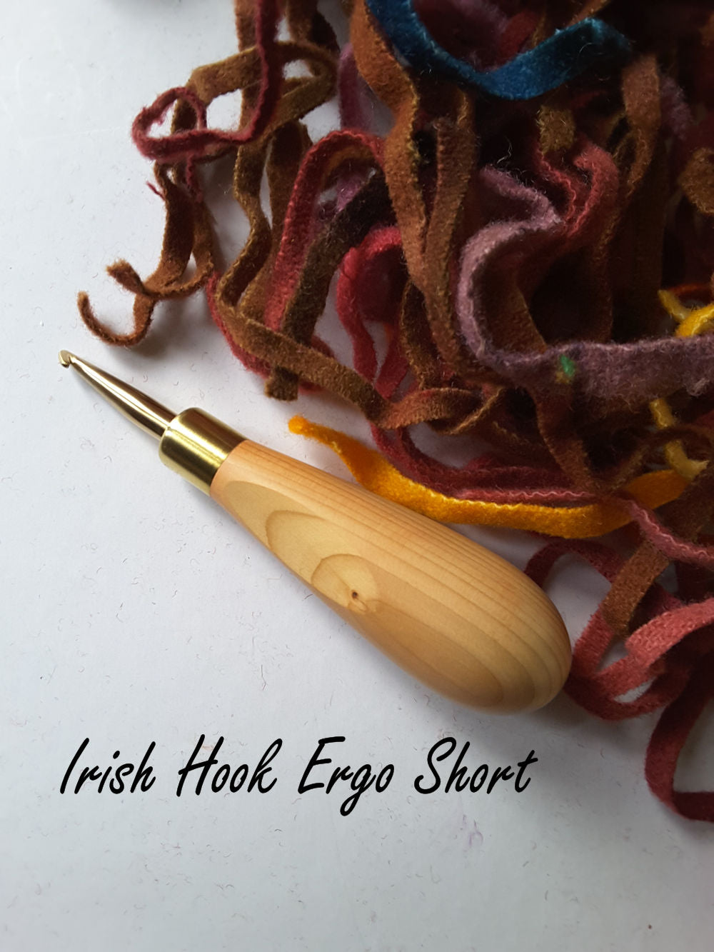 Irish Rug Hook ERGO Short Length Shank 6mm/8mm Sizes – Red Sand