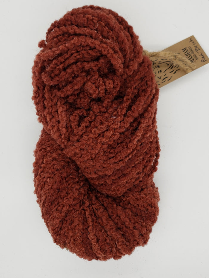 MASHAM BOUCLE - RED BRICK - Chunky Boucle - Hand Dyed Yarn MA534S